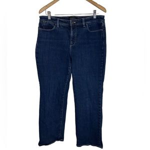 Talbots Flawless Five-Pocket Boot Cut Jeans 12P Blue Denim